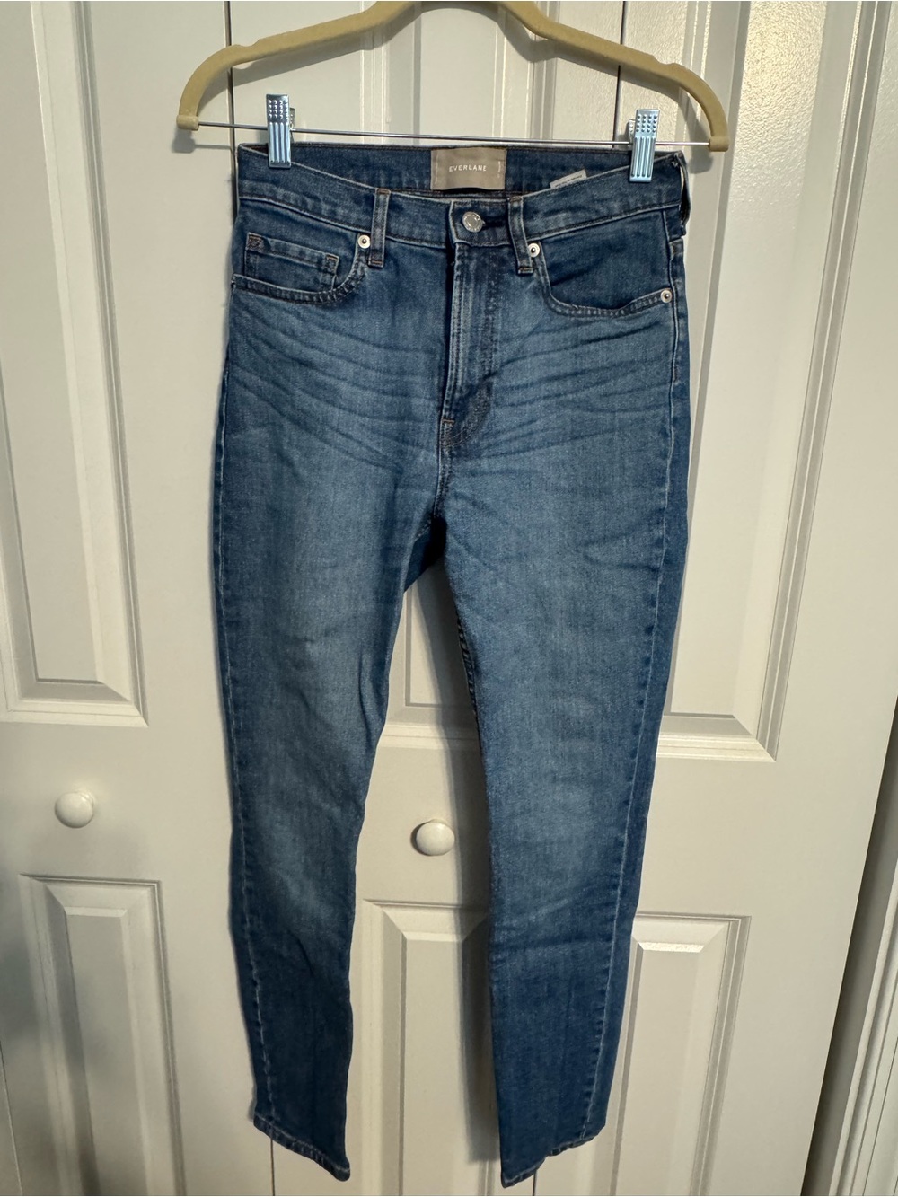 Everlane High-Rise Medium Blue Slim Jeans Size 27
